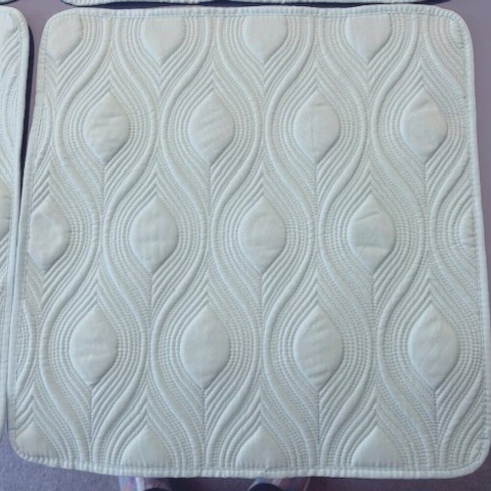 Vintage Light Green/Sea Green Cloth Placemats